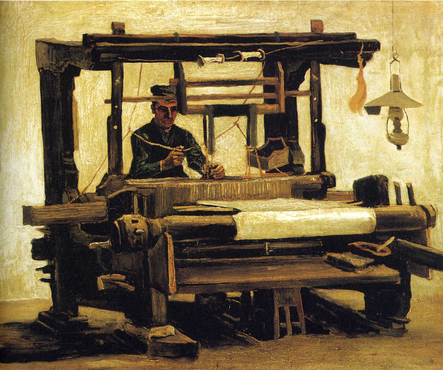 Картина Ван Гога Ткач, лицом 1884